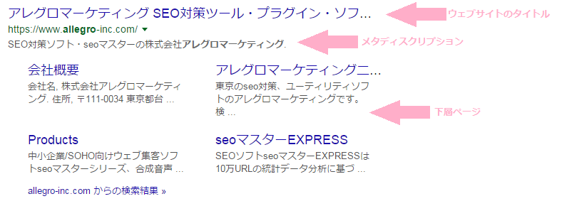 Google SERP表示要素