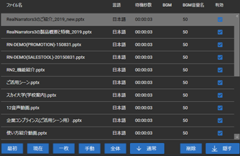 連続プレゼンテーション機能